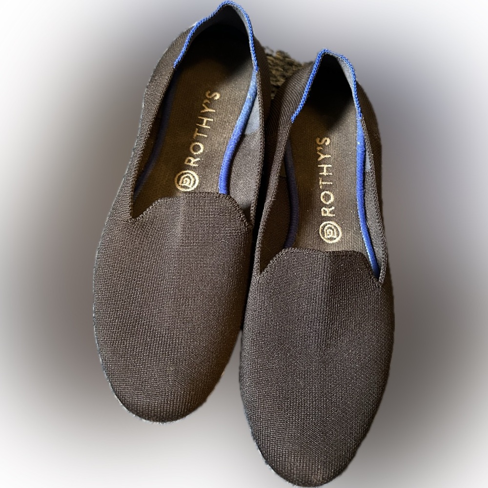 Rothy's Black Slip-On Loafers Minimalist Design